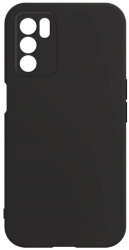 Husa din silicon compatibila cu Oppo A16S silk touch interior din catifea Negru 