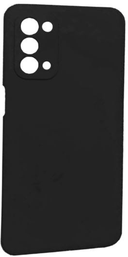 Husa din silicon compatibila cu Oppo A74 5G / A54 5G silk touch interior din catifea Negru 
