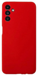 Husa din silicon compatibila cu Samsung Galaxy A04S silk touch interior din catifea Rosu 