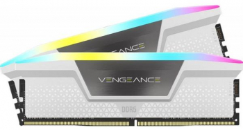 Memorii Corsair Vengeance RGB 32GB DDR5 5200MHz CL40 2x16GB 1.25V Alb memorii