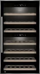 Racitor de vin Caso Germany Wine Comfort 66 doua zone de racire 66 sticle compresor incorporat usa anti-UV silentios afisaj LED negru