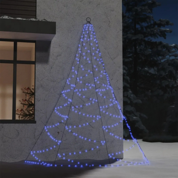 Brad de perete carlig metalic albastru 260 LED 3 m int/exterior 