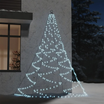 Brad perete carlig metalic 260LED alb cald 3m interior/exterior 