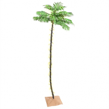 Palmier cu LED 192 LED-uri alb calde 300 cm 