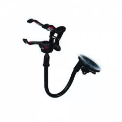Suport auto cu ventuza si picior flexibil cleste prindere telefon pana la 5.5 inch negru BBL598 