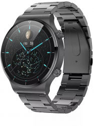 Ceas smartwatch business C12 OMC compatibil Android si IOS negru 