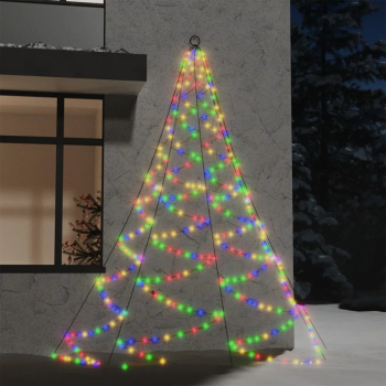 Brad perete carlig metalic 260 LED colorat 3m interior/exterior 