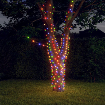 Instalatie solara de lumini 2 buc.x200 LED multicolor int/ext 
