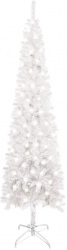 Brad de Craciun subtire cu LED-uri alb 180 cm 
