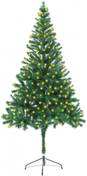 Brad de Craciun artificial cu LED-uri and suport 180cm 564 ramuri 