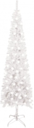 Pom de Craciun subtire cu LED-uri alb 120 cm 