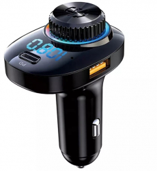 Modulator FM 12-24V Bluetooth 5.0 cu functie de incarcator auto 22W Fast Charge 3.0 si port USB C - C19 