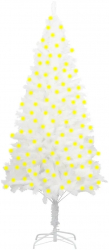 Brad de Craciun artificial cu LED-uri alb 240 cm 