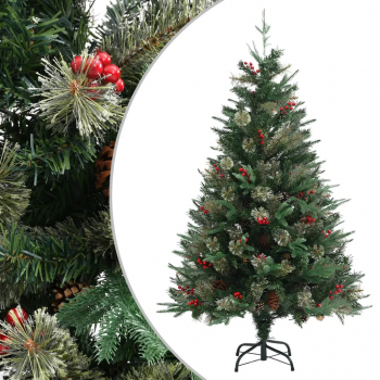 Brad de Craciun cu conuri de pin verde 120 cm PVC and PE 