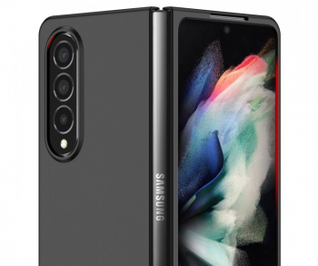 Husa pentru Samsung Galaxy Z Fold 4 din policarbonat cu protectie pentru camere Negru 