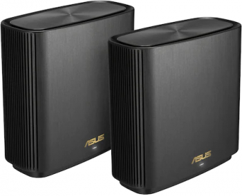 Sistem Mesh Wi-Fi ASUS XT8(B-2-PK) AX6600 Tri-Band Wi-Fi 6 AiMesh Gigabit 2.5GbE, VPN, OFDMA, Beamforming Negru 