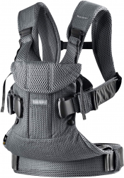 BabyBjorn - Marsupiu anatomic One Air - Anthracite 3D Mesh 
