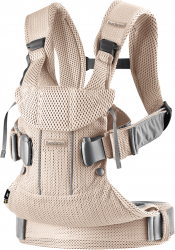 BabyBjorn - Marsupiu anatomic One Air - Pearly Pink 3D Mesh 