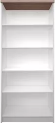 Biblioteca 5 polite din pal alb stejar sonoma Topty 80x33x183 cm 