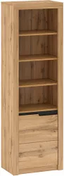 Biblioteca mdf stejar wotan Toronta 63x39.7x197.2 cm 