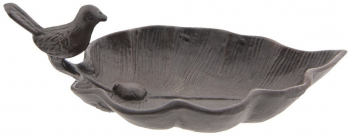 Bol hranire pasari din fier maro 26 cm x 15 cm x 8 h 