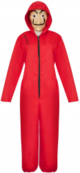 Costum pentru copii La Casa de Papel marimea S 100-110 cm rosu 