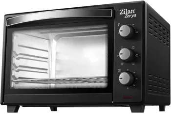 Cuptor electric cu ventilator ZILAN ZLN-3727 Negru Capacitate 45L Putere 2000W Geam dublu Temporizator 90 min 
