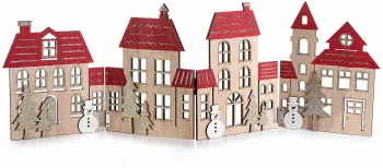 Decoratiune Craciun Orasel 59.5x20 cm 