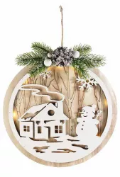 Decoratiune Om Zapada cu led 28x30 cm 