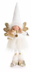 Figurina Inger alb auriu 14x6x34 cm 