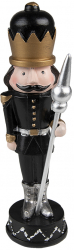 Figurina Spargatorul de Nuci polirasina neagra 7x7x23 cm 