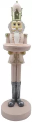 Figurina Spargatorul de Nuci polirasina roz 14x11x40 cm 