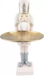 Figurina Spargatorul de Nuci polirasina roz 17x23x35 cm 