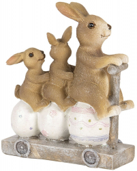 Figurine Iepurasi Paste din polirasina 11x4x12 cm 