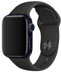 Folie Skin Pentru Apple Smart Watch 6 44mm 2 Buc Marmalis Sticker Skin HoneyComb Blue 