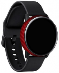 Folie Skin Pentru Samsung Galaxy Watch Active 2019 2 Buc Marmalis Sticker Skin Carbon Geranium Red 