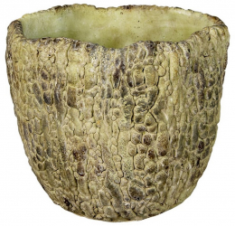 Ghiveci de flori din ceramica verde 20x18 cm