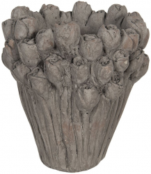 Ghiveci din ceramica gri Roses Ø 23 cm x 25 h 