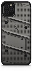 Husa Antisock Compatibila cu Apple iPhone 11 Pro Max + Folie Sticla - Zizo Bolt Armor Case Gray/Black