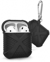 Husa Apple AirPods 1/2 - Tech-Protect TPU Armour Black 