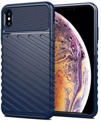 Husa Apple iPhone XS Max - iberry Thunder TPU Flexibil Albastru 