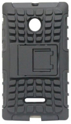 Husa Armor Neagra cu Suport Birou Pentru Microsoft Nokia Lumia 532 