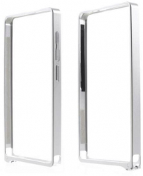Husa Bumper Aluminiu Pentru Huawei Ascend G6 Argintiu 