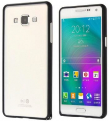 Husa Bumper Aluminiu Pentru Samsung Galaxy J1 J100F Negru 