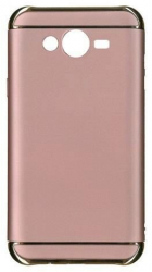 Husa Carcasa Compatibila cu Samsung Galaxy J3 2016 - iberry 3in1 Rose/Gold