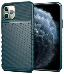Husa Compatibila cu Apple iPhone 11 Pro - iberry Thunder TPU Flexibil Verde 