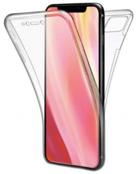 Husa Compatibila cu Apple iPhone 11 Pro Max - iberry FullCover 360 TPU/PC Clear 