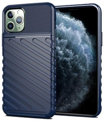 Husa Compatibila cu Apple iPhone 11 Pro Max - iberry Thunder TPU Flexibil Albastru 