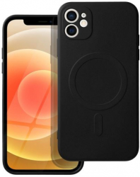 Husa Compatibila cu Apple iPhone 12 Mini iberry Silicone MSafe Negru 