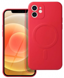 Husa Compatibila cu Apple iPhone 12 Mini iberry Silicone MSafe Rosu 